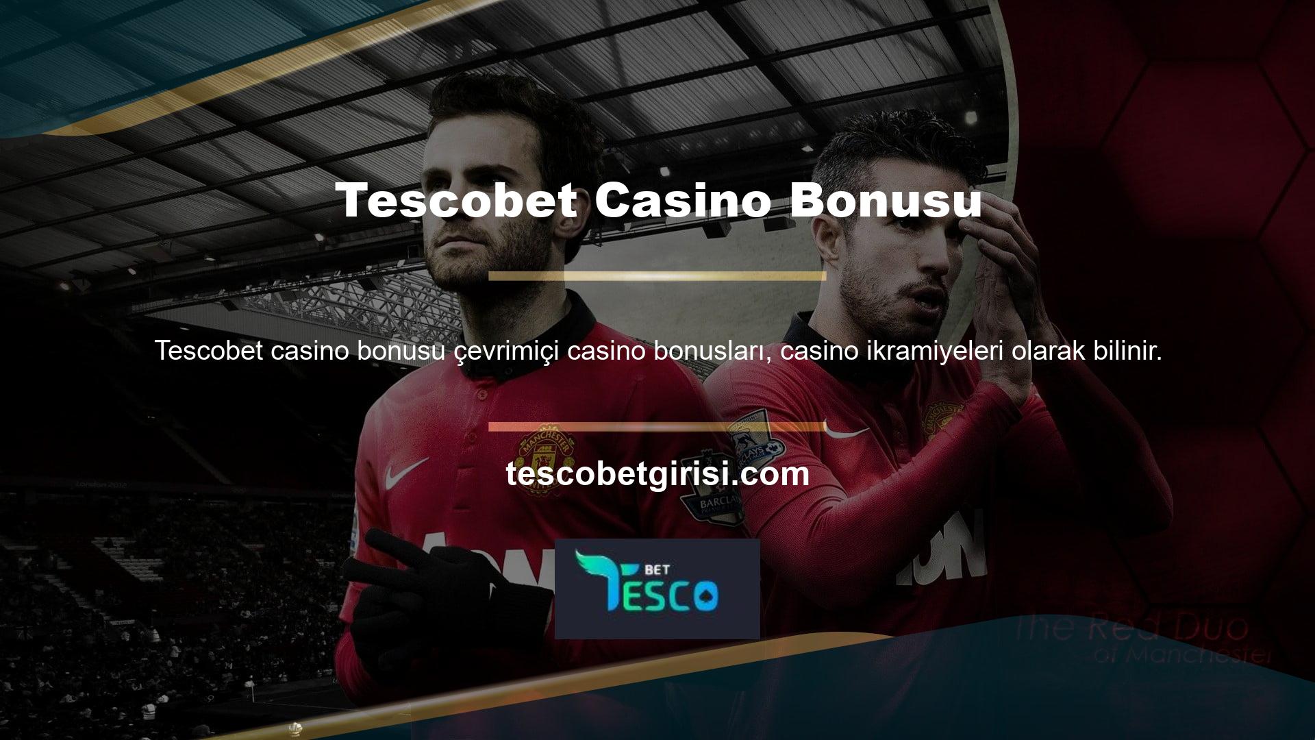 Tescobet casino kategorisi, oyun türüne göre farklı oranlara sahiptir